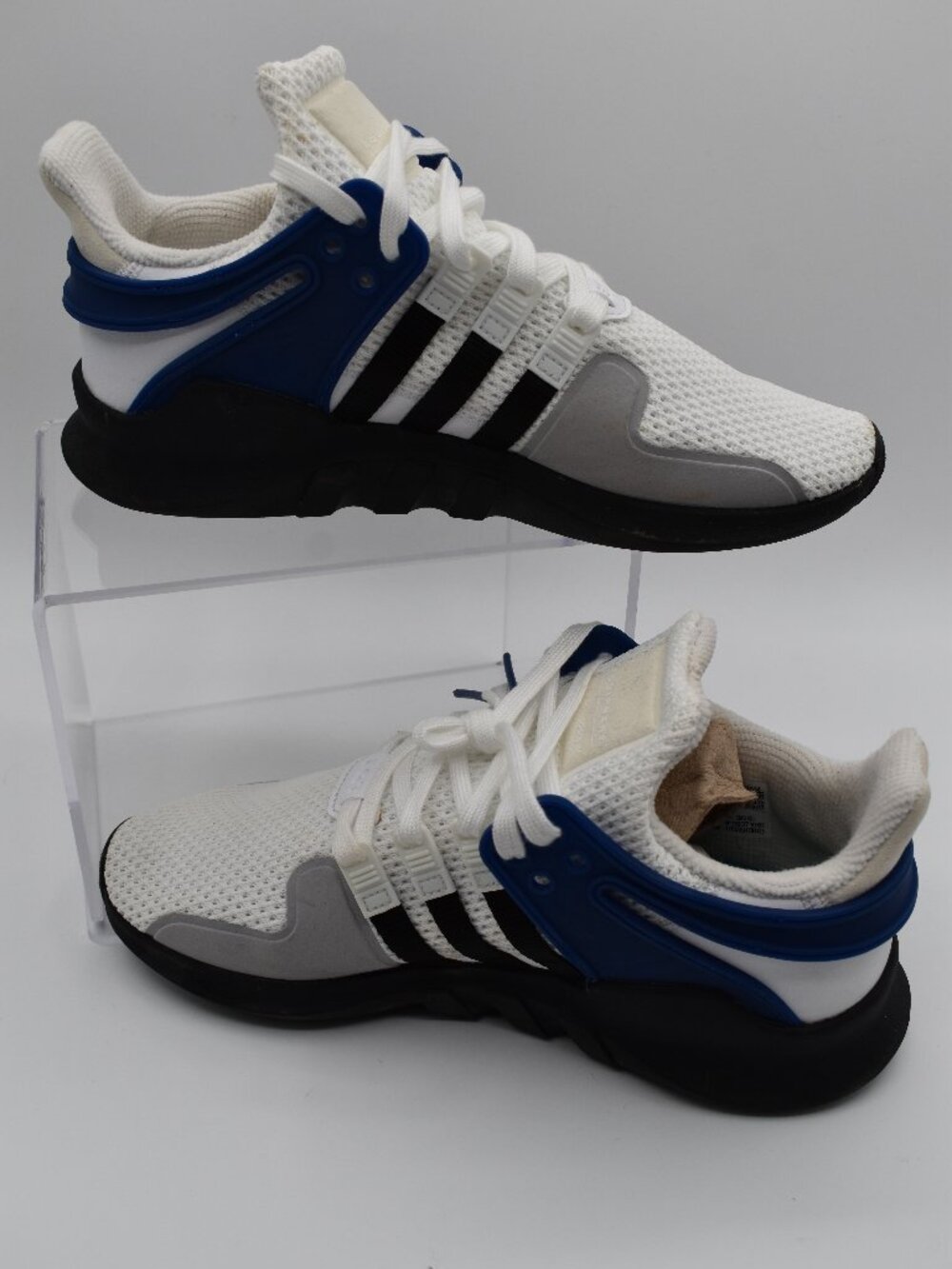Men's Size 6/Women's 7.5/8 Adidas EQT Support ADV 1 AC8421 White Black Blue Shoe